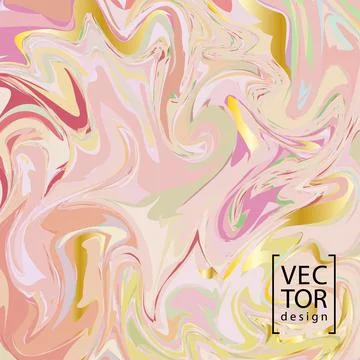 Vector liquid abstract marble painting background. Colorful fluid backdrop. Stock Illustration