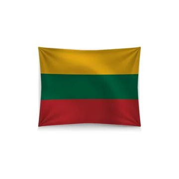 Vector Lithuania flag Stock Illustration