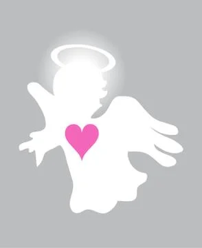 Vector Little Angel Illustrazione stock