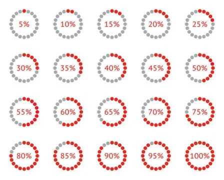 Vector loader progress. Stock Illustration