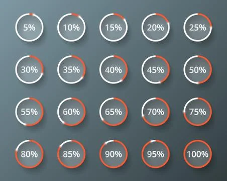 Vector loader progress. Stock Illustration
