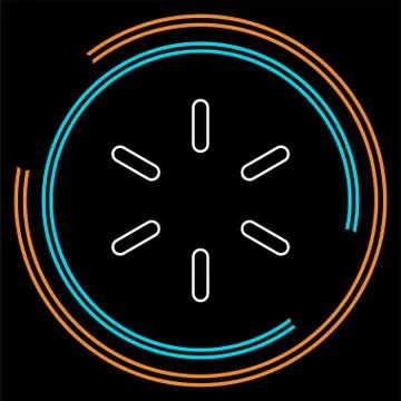 Vector loading progress - computer graphic symbol isolated Ilustración de archivo