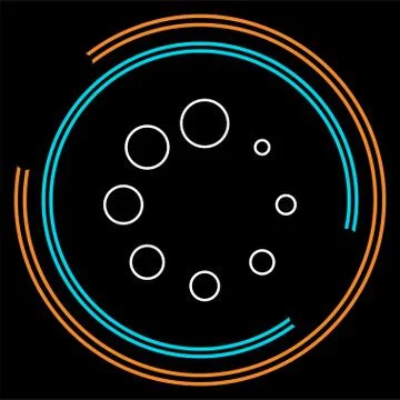 Vector loading progress - computer graphic Illustrazione stock
