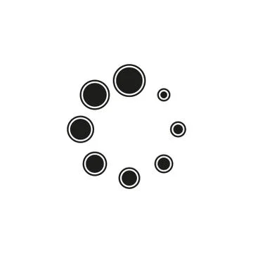 Vector loading progress - computer graphic symbol isolated Stock Illustration