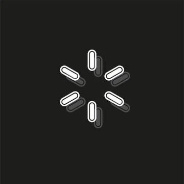 Vector loading progress - computer graphic symbol isolated Ilustración de archivo