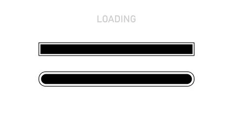 Vector loading template element with outline shape download progress bar on a 스톡 일러스트