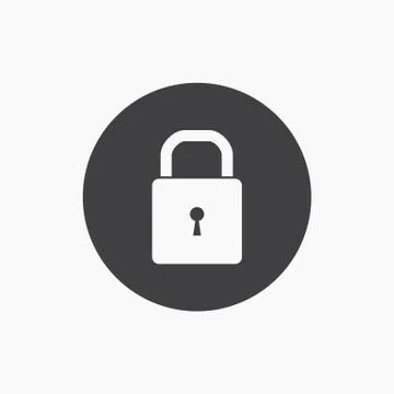Vector lock icon Stock Illustration