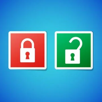 Vector locker icons Stock Illustration