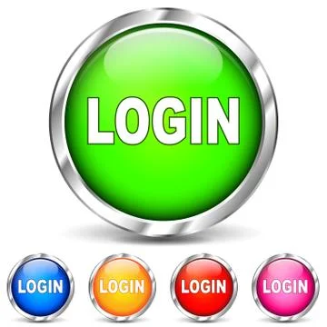 Vector login chrome icons Stock Illustration