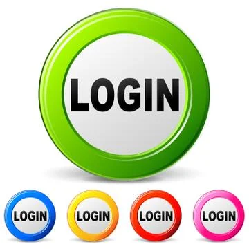 Vector login icons Stock Illustration