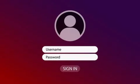 Vector login page icon flat on isolated background. EPS 10 vector 库存插图