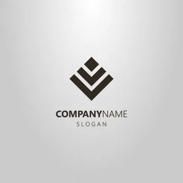 Vector logo of an abstract figure of squares Stock Illustration