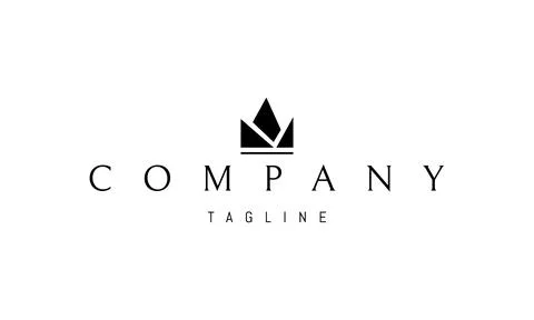 Vector logo with an abstract image of a crown. Stock Illustration