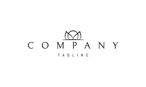 Vector logo with an abstract image of a drop of dew against the background of Stock Illustration