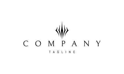 A vector logo with an abstract image of a forged mace. Stock Illustration