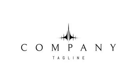 Vector logo with an abstract image of a futuristic airplane or drone. 스톡 일러스트
