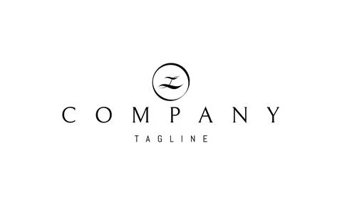 A vector logo with an abstract image of the letter L in a circle. Stock Illustration