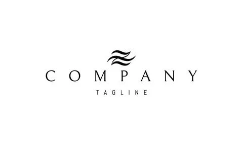 A vector logo with an abstract image of sea waves in the form of the letter Z. Illustrazione stock