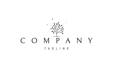 A vector logo with an abstract image of a tree with arrow shaped leaves. Stock Illustration