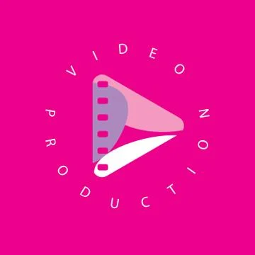 Vector logo abstract play button Illustrazione stock