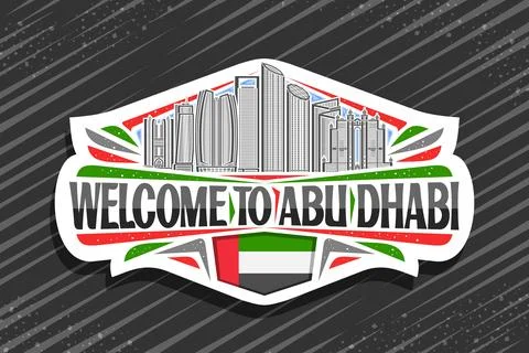Vector logo for Abu Dhabi Stock Illustration