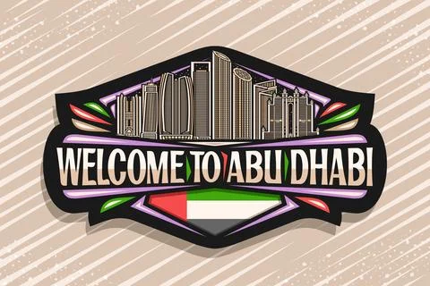 Vector logo for Abu Dhabi Stock Illustration