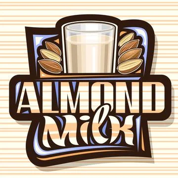 Vector logo for Almond Milk Stock Illustration