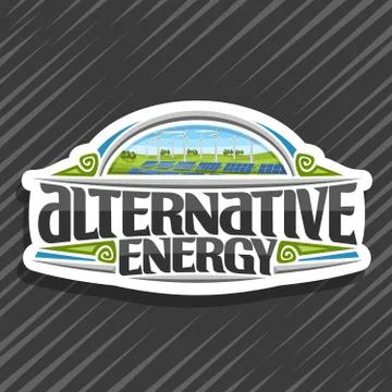 Vector logo for Alternative Energy Ilustración de archivo