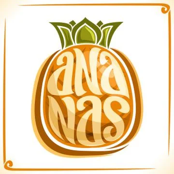 Vector logo for Ananas Stock Illustration