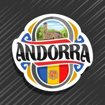 Vector logo for Andorra Stock Illustration