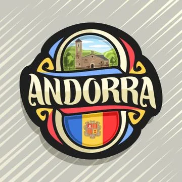 Vector logo for Andorra Stock Illustration