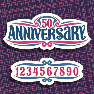 Vector logo for Anniversary Stock Illustration