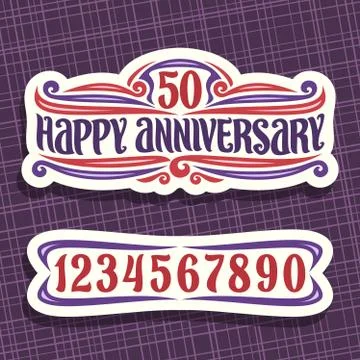 Vector logo for Anniversary Stock Illustration