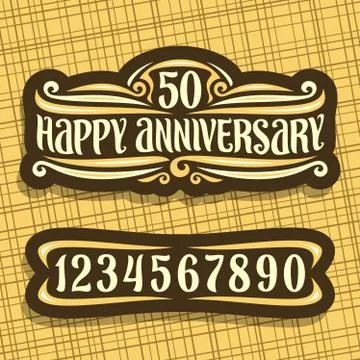 Vector logo for Anniversary Stock Illustration