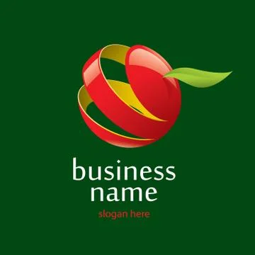 Vector logo apple Stock Illustration