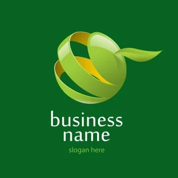 Vector logo apple Illustrazione stock