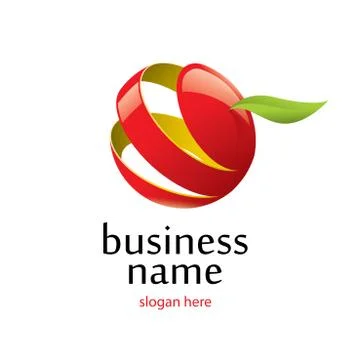 Vector logo apple Illustrazione stock