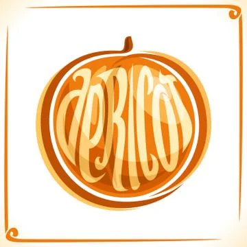 Vector logo for Apricot Illustrazione stock