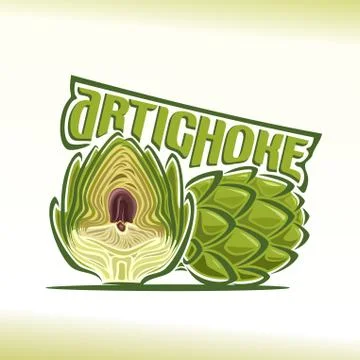Vector logo for artichoke Stock-Illustration