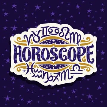 Vector logo for Astrology Horoscope Stock Illustration