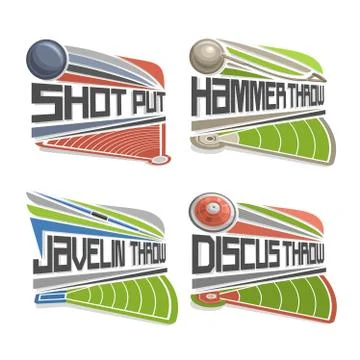 Vector logo for Athletics Field Illustration