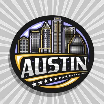Vector logo for Austin Stock Illustration