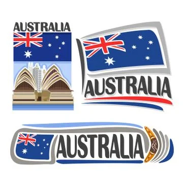 Vector logo for Australia Stock Illustration