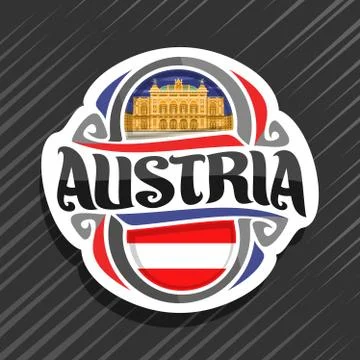 Vector logo for Austria Illustrazione stock