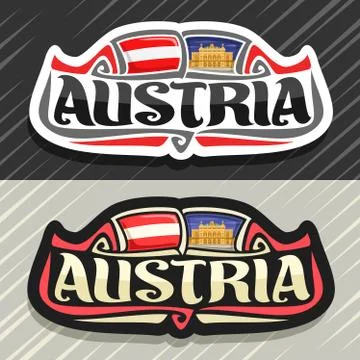 Vector logo for Austria Stock Illustration