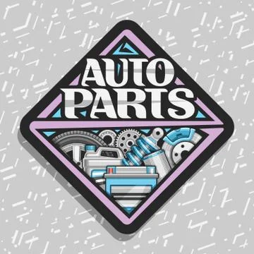 Vector logo for Auto Parts Stock Illustration
