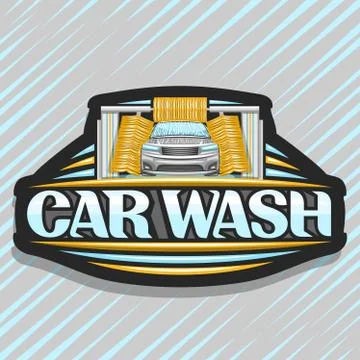 Vector logo for automatic Car Wash Stock Illustration