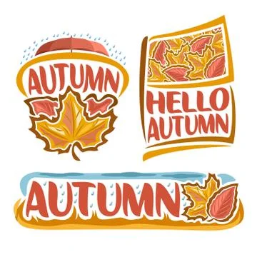 Vector logo for Autumn Stock Illustration