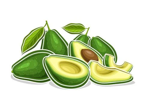 Vector logo for Avocado Stock Illustration