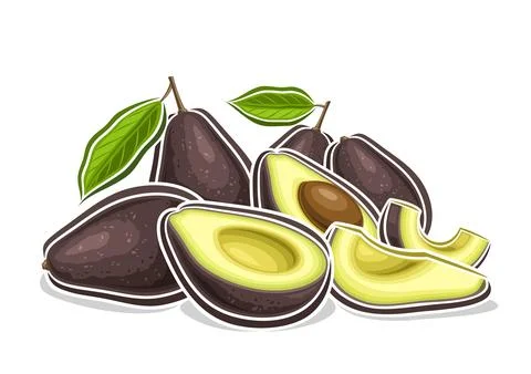 Vector logo for Avocado Stock Illustration